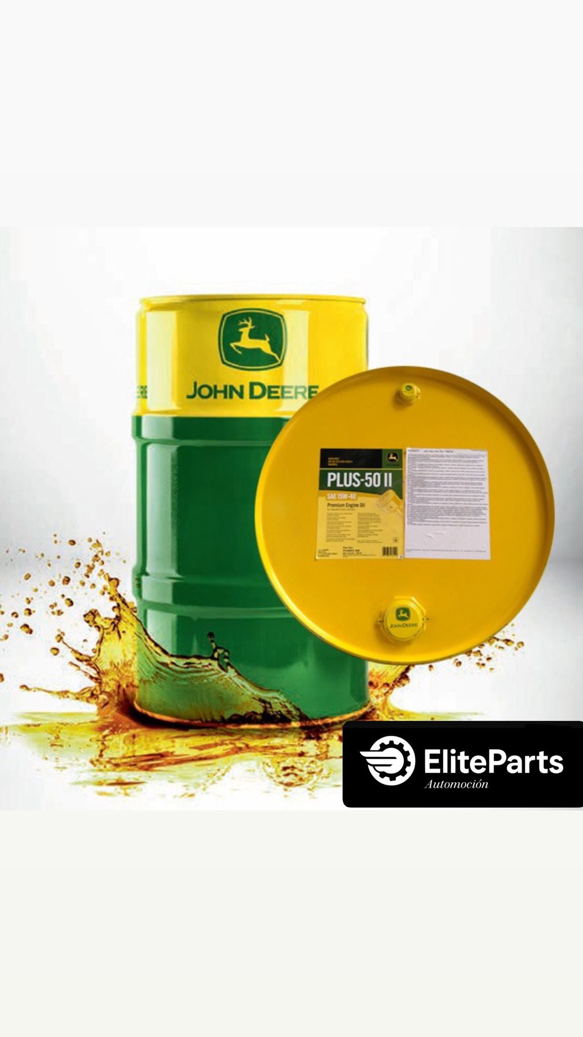 Aceite Motor John Deere Plus-50 II 15W40 VC50002X200 – Bidón 209 Litros